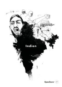 Open Doors Art - Indien (Sort/Hvid)